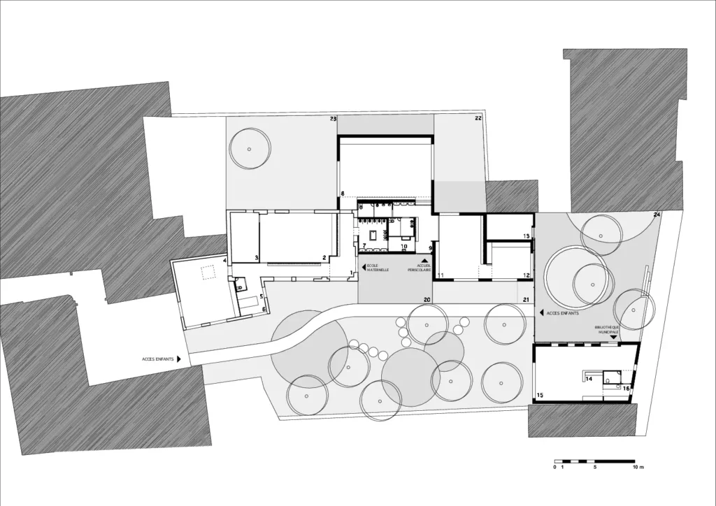 Ecole maternelle, accueil périscolaire et médiathèque