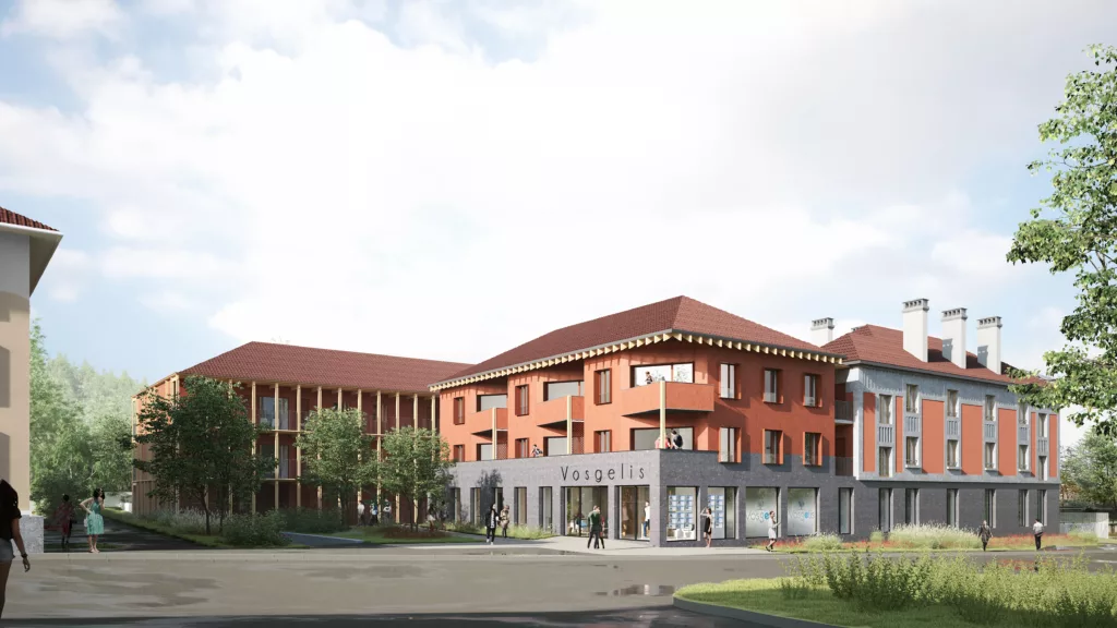 Restructuration d&rsquo;un îlot / 26 logements et locaux tertiaires