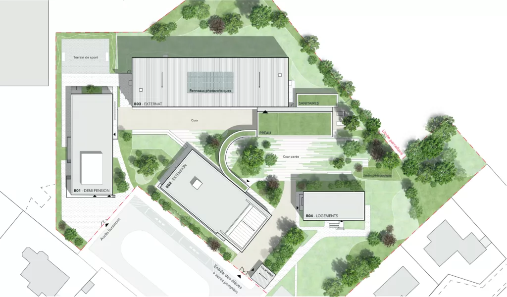 Restructuration partielle du collège Joliot Curie