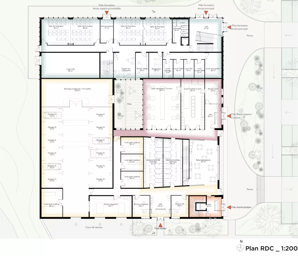 Pôle formation, ateliers et régie communale