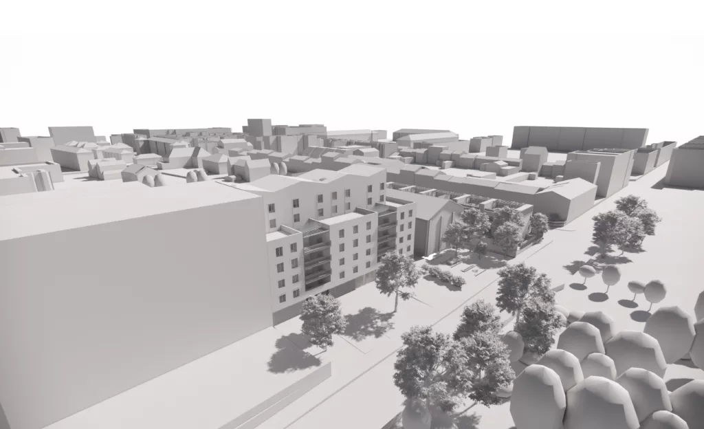 Construction de 43 logements / quartier Thermal