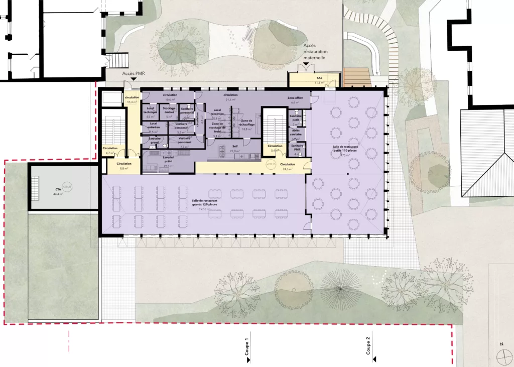 Espace multi-activités et péri-scolaire / groupe scolaire Vautrin