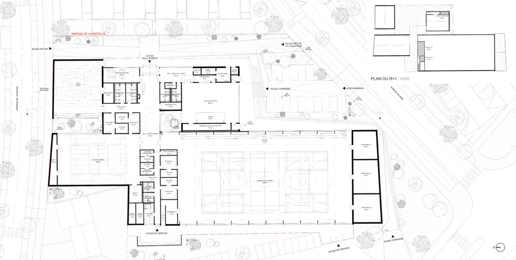 Restructuration et extension du gymnase Europe