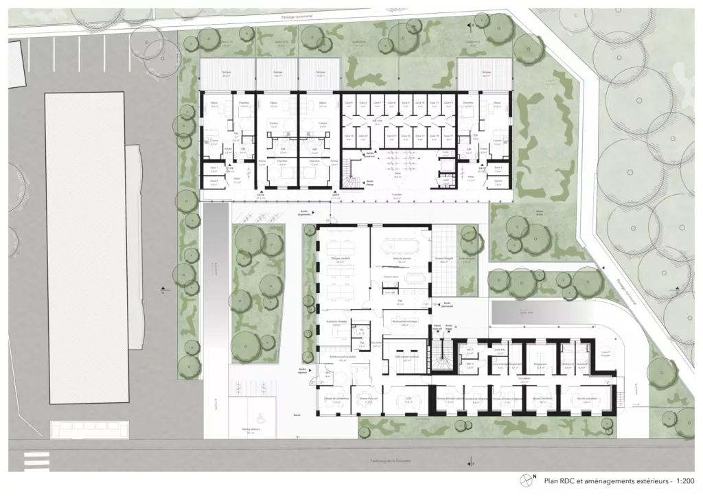 Restructuration d&rsquo;un îlot / 26 logements et locaux tertiaires