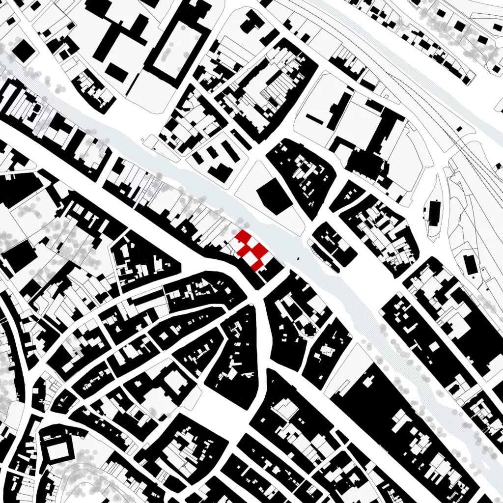 Restructuration d&rsquo;un îlot urbain avec logements et commerces