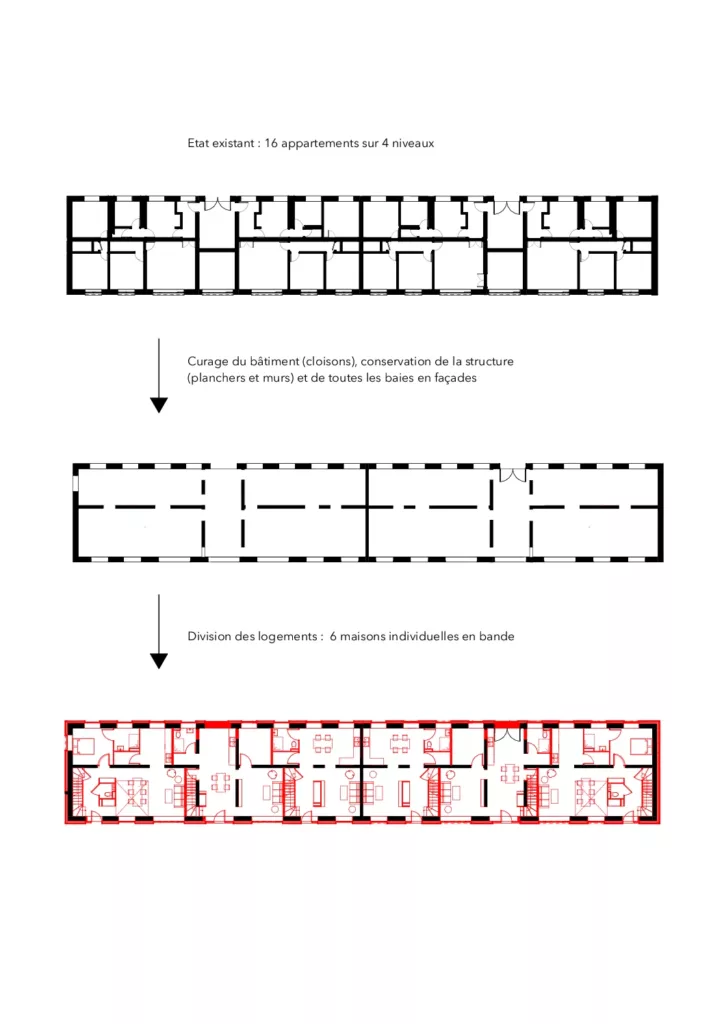 Construction de 43 logements / quartier Thermal