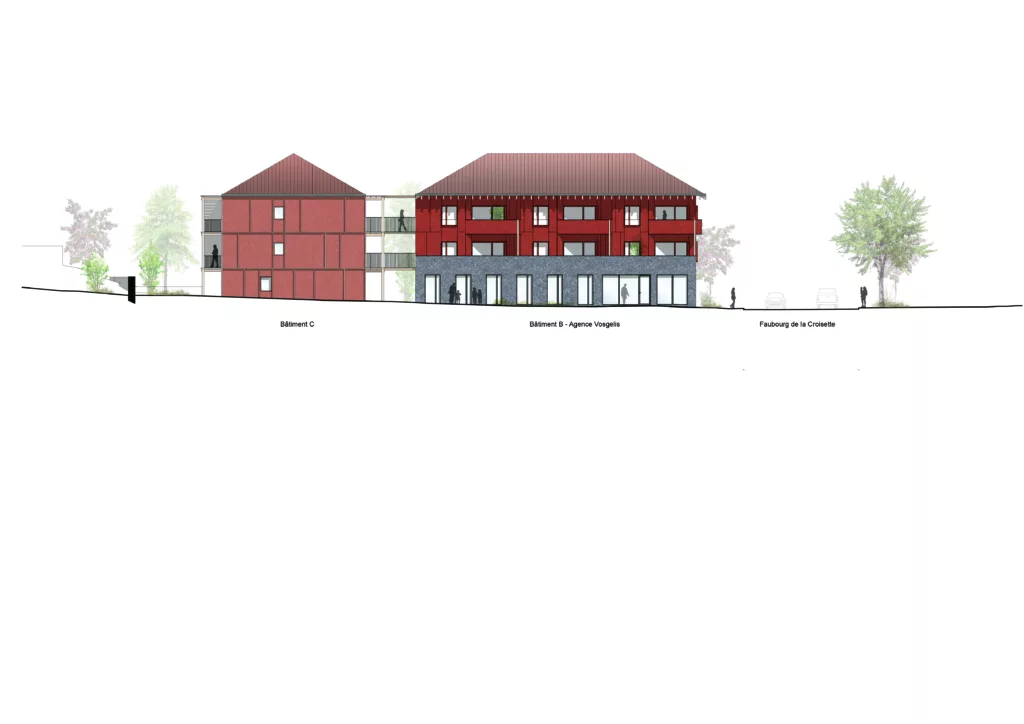 Restructuration d&rsquo;un îlot / 26 logements et locaux tertiaires