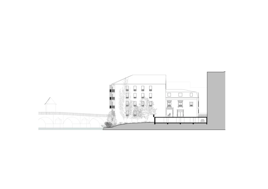 Restructuration d&rsquo;un îlot urbain avec logements et commerces