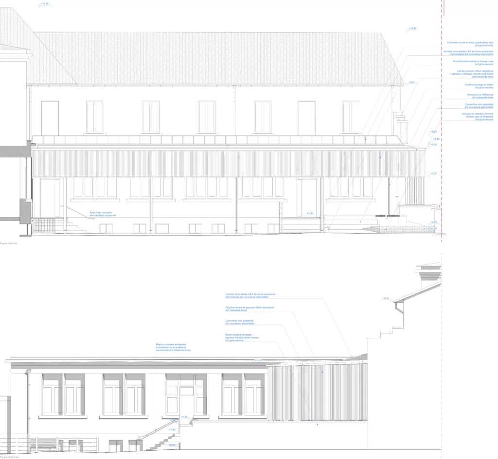 Construction d&rsquo;un préau et mise en accessibilité / école Jules Ferry