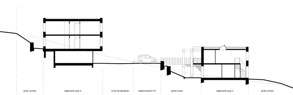 Construction de 11 logements dans la pente