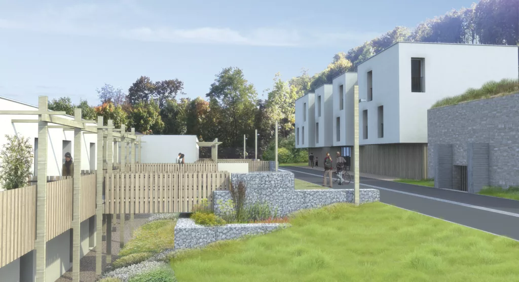 Construction de 11 logements dans la pente