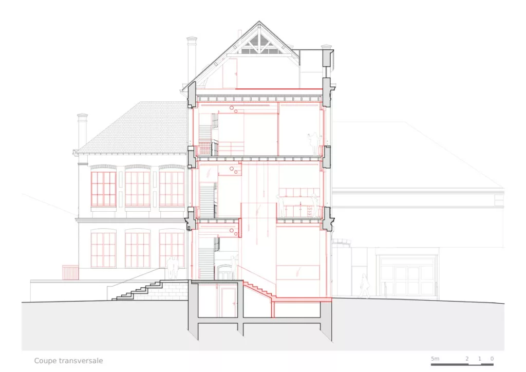 bagard luron architectes lot wpmf category centre des roises commercywpmf category commercy coupe plan